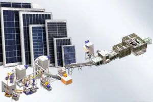 Pyrolytic separation of solar panel recycling